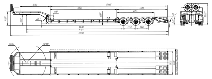 Полуприцеп-тяжеловоз «RENAULT»